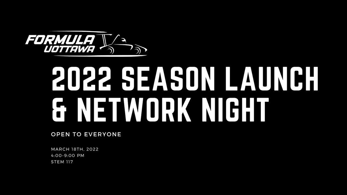 Formula uOttawa 2022 Launch and Network Night, 150 LouisPasteur