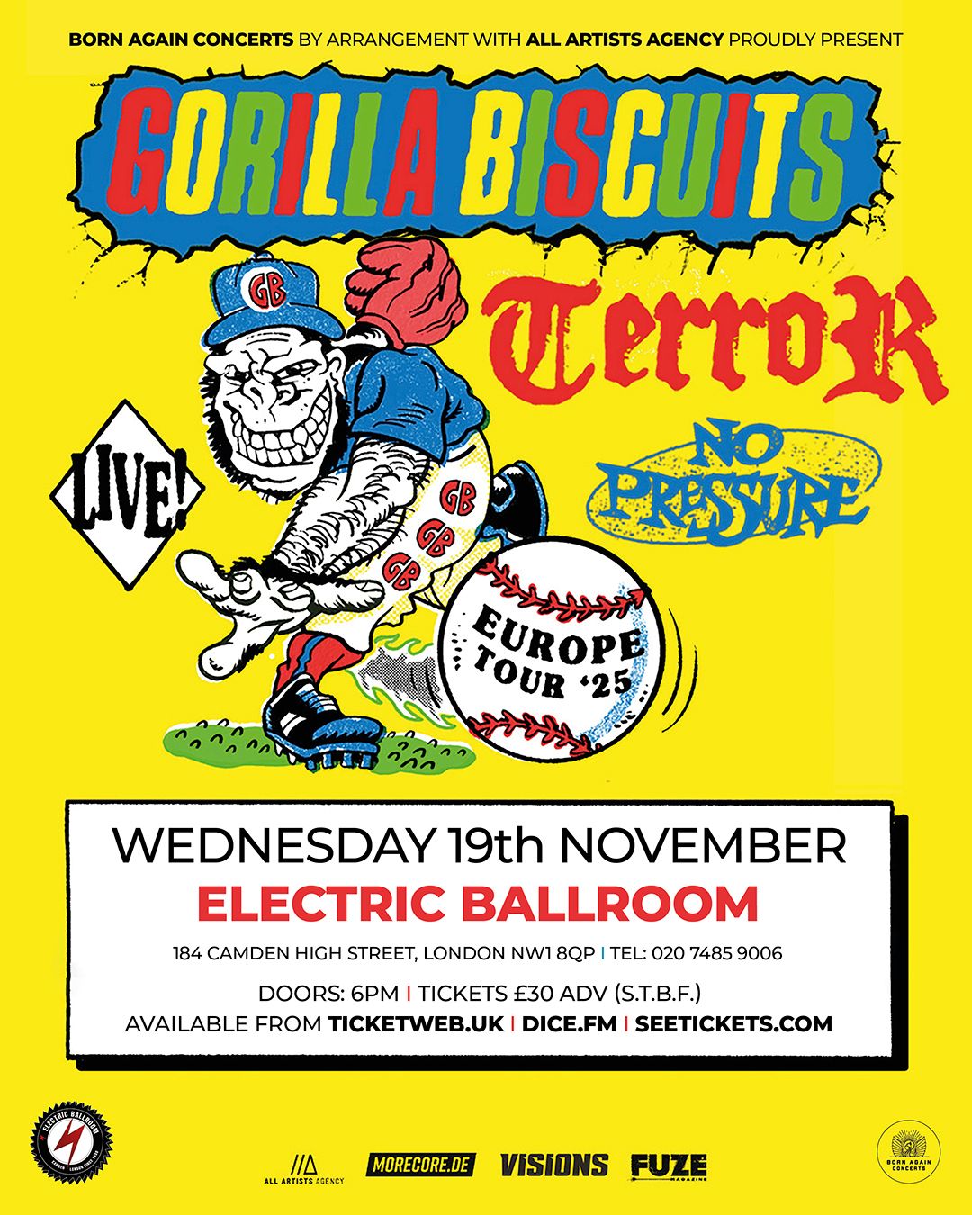 Gorilla Biscuits London Tickets