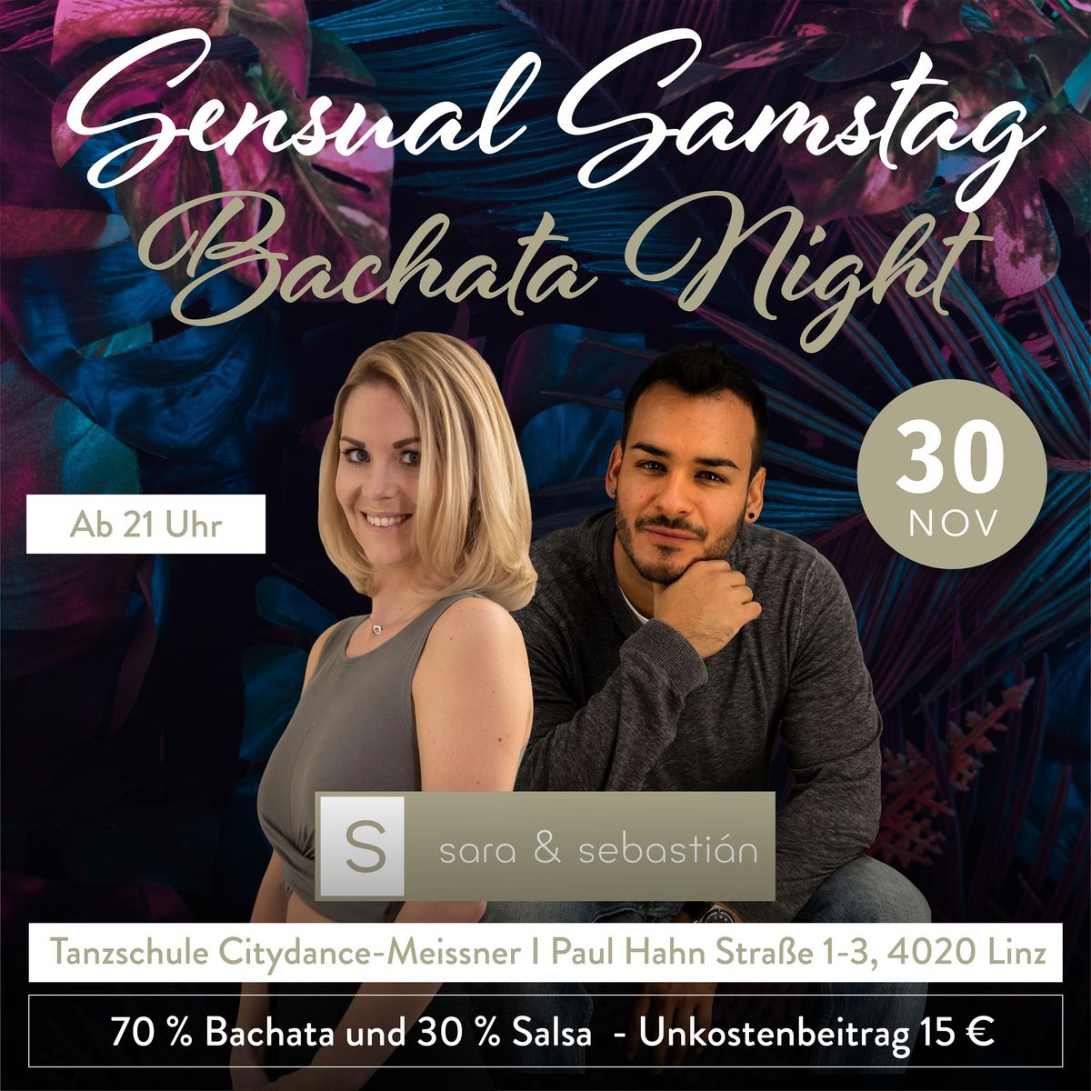 Bachata Night \u2764\ufe0f\u200d\ud83d\udd25 Sensual Samstag \u2764\ufe0f\u200d\ud83d\udd25