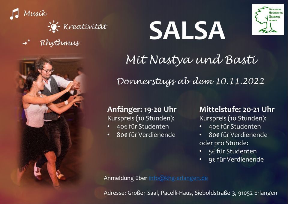 Salsa Kurse L.A. Style (Salsa on 1), Juristensaal PacelliHaus