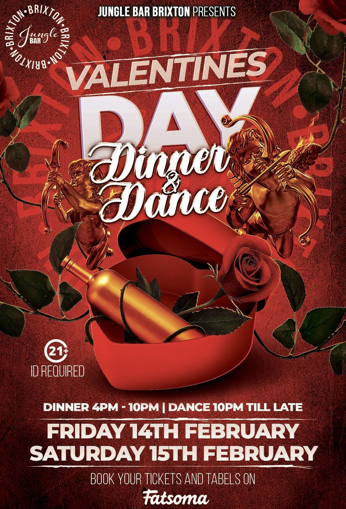 JungleBar Brixton's Valentines day Dinner &amp; Dance ( Friday 14th Feb ) 