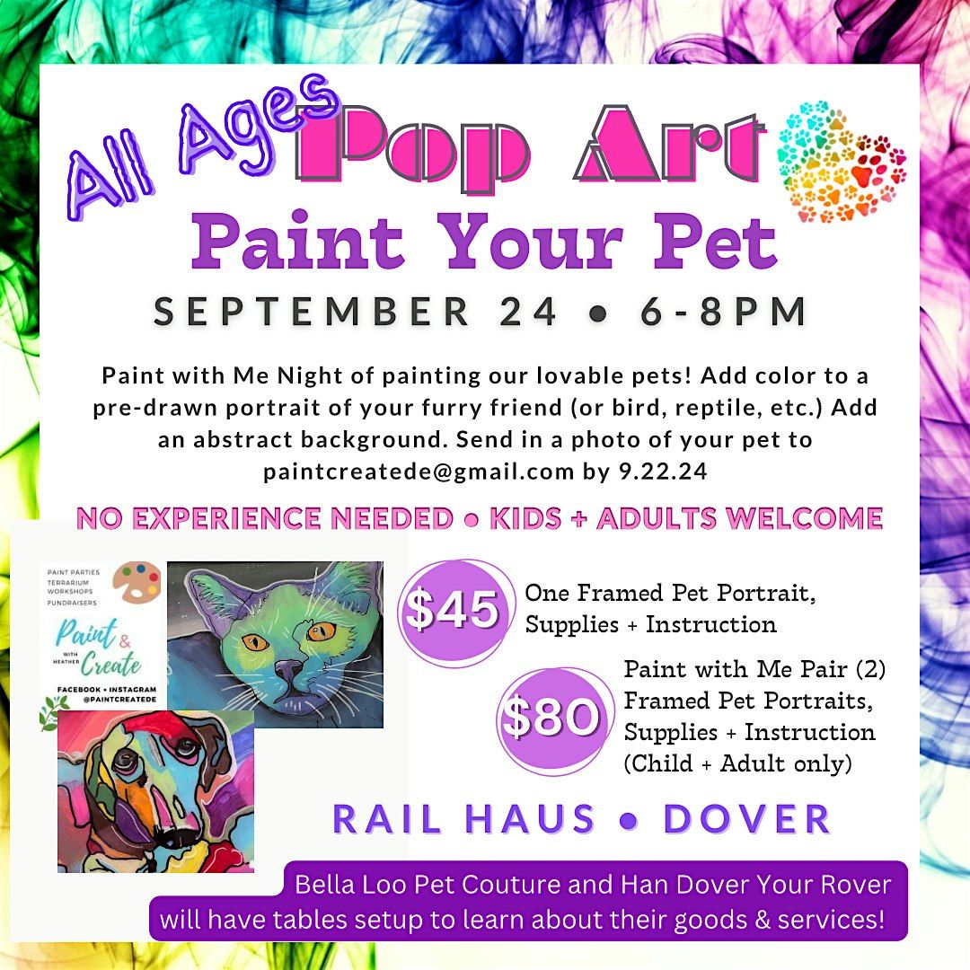 Pop Art Paint Your Pet