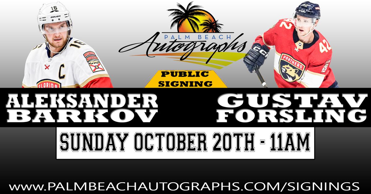 ALEKSANDER BARKOV & GUSTAV FORSLING - Public Signings at the Wellington Store!