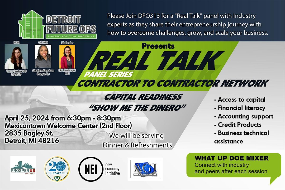 DFO313  Detroit Contractors  "Real Talk" series - Show Me The Dinero