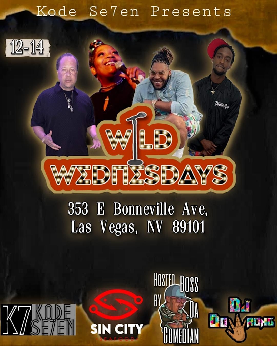 Comedy Wednesdays at Sin City Seafood