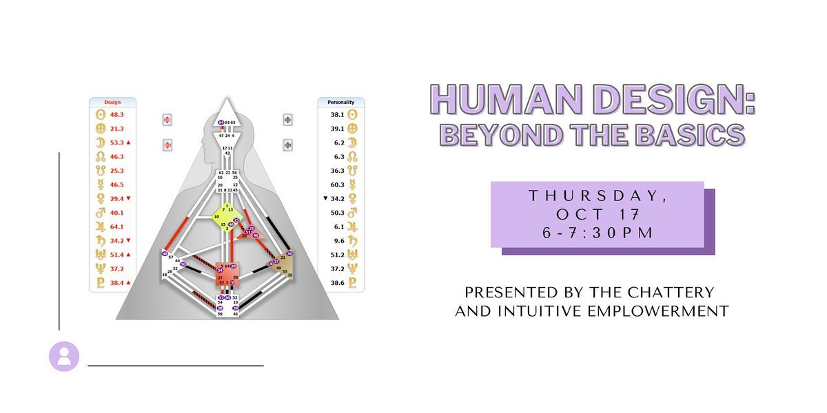 Human Design: Beyond the Basics - IN-PERSON CLASS