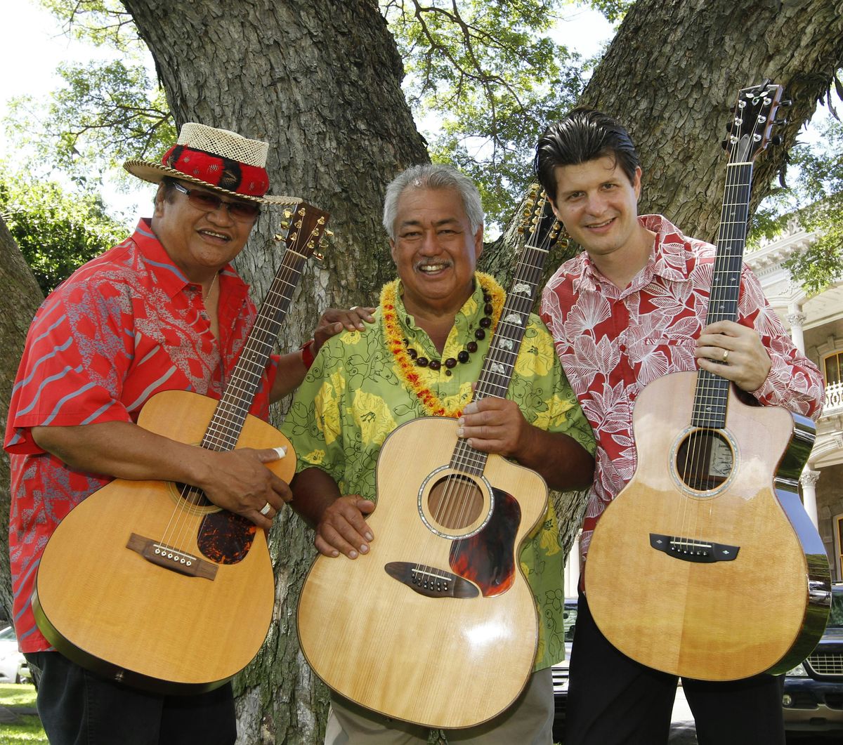 Masters of Hawaiian Music: George Kahumoku Jr, Led Kaapana, Jeff Peterson.