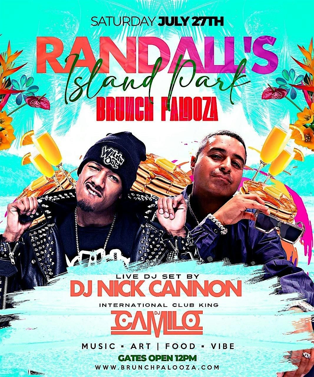 RANDALL'S ISLAND BRUNCH PALOOZA PARTY 2024 | NICK CANNON & DJ CAMILO