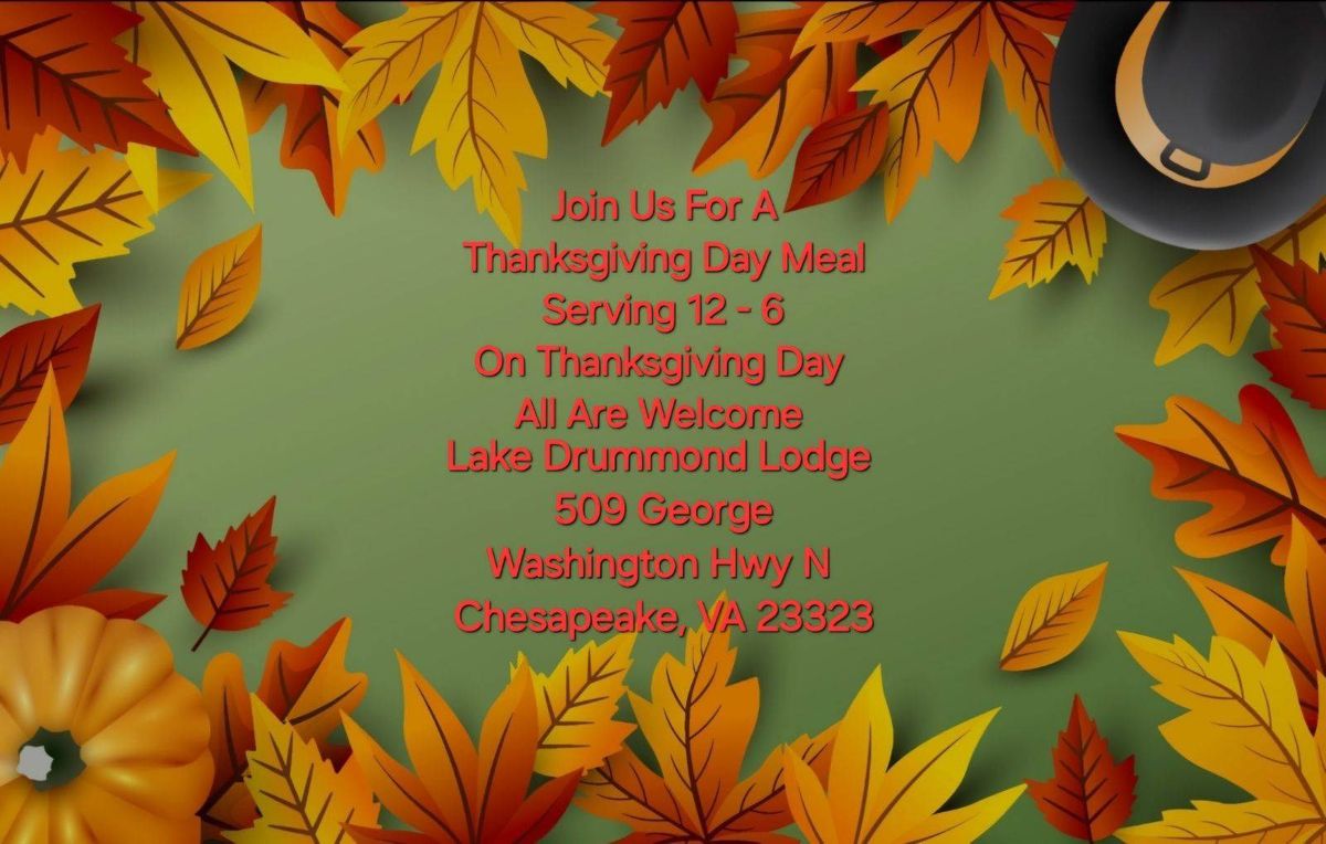 Lake Drummond No. 178 Community Thanksgiving Dinner