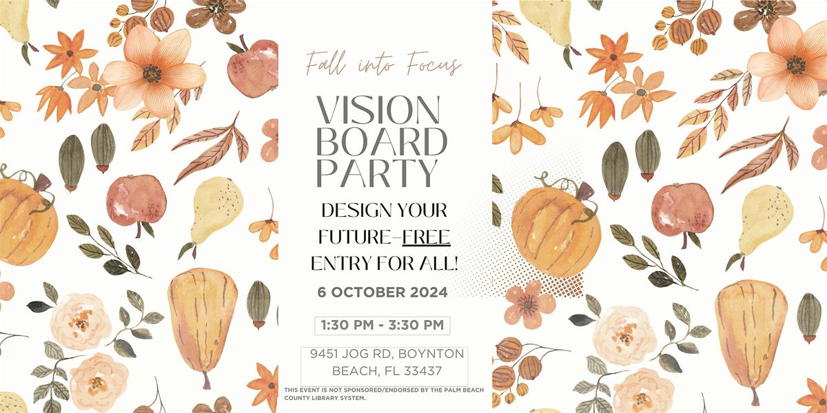 Fall Into Focus: Vision Board Party