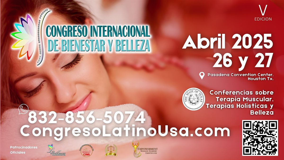 Congreso Internacional de Bienestar y Belleza  Abril 26 y 27, 2025