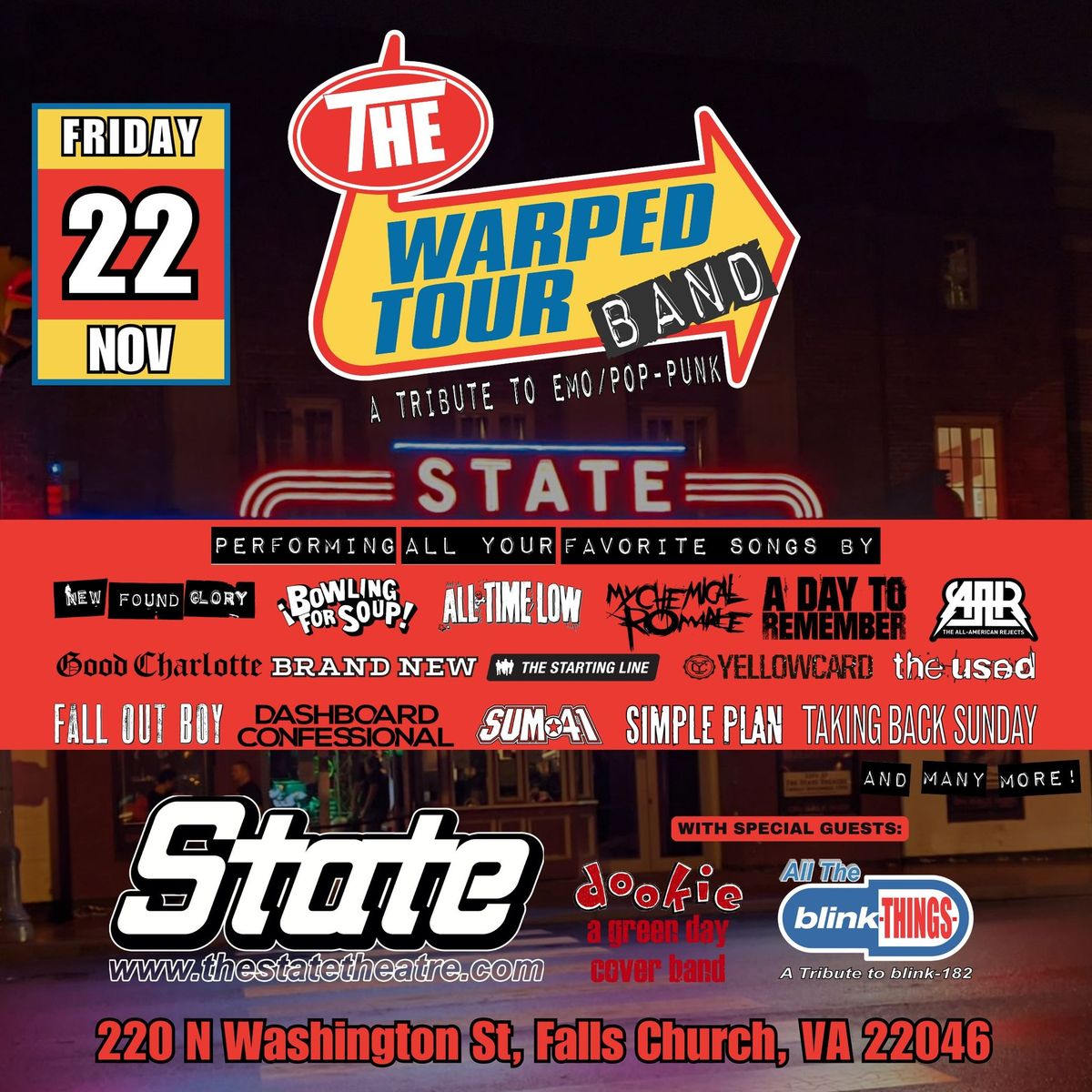 The Warped Tour Band & friends - State Theatre (Falls Church)