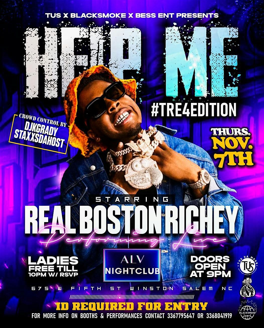 REAL BOSTON RICHEY PERFORMING LIVE @ ALV #WINSTONSALEM