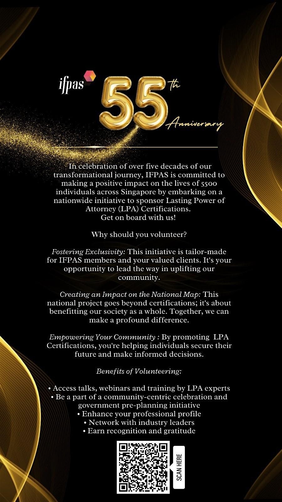 IFPAS 55th Anniversary: LPA Certification (11 May 2024)