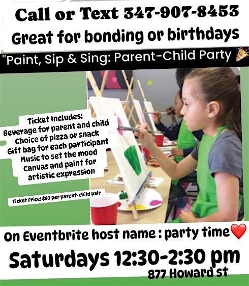 Kids Saturday Karaoke Sip and paint