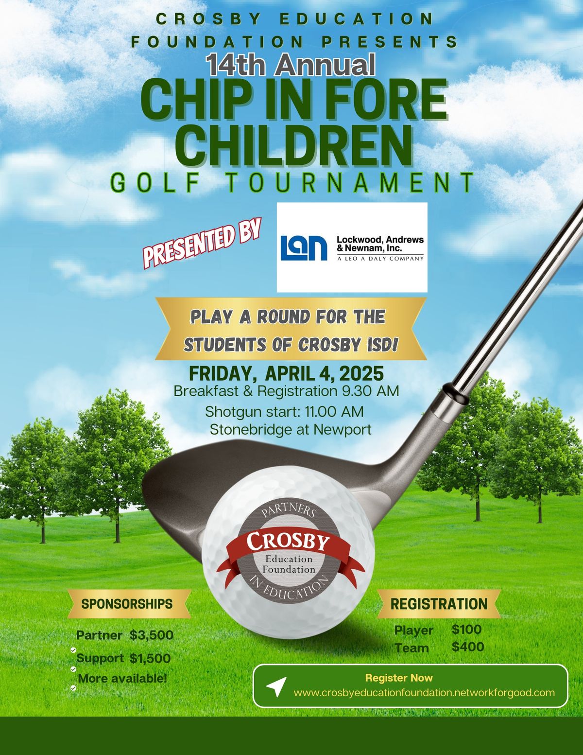 14th Annual Chip In Fore Children Golf Tournament