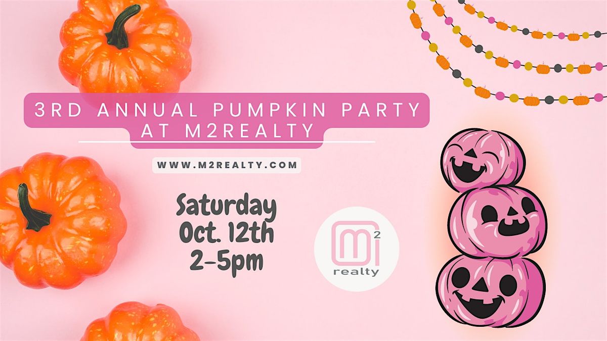 3rd Annual Pretty Cool Pumpkins Party