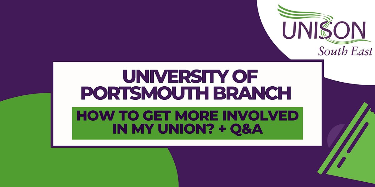 How to get more involved in my Union + Q&A (sample event)