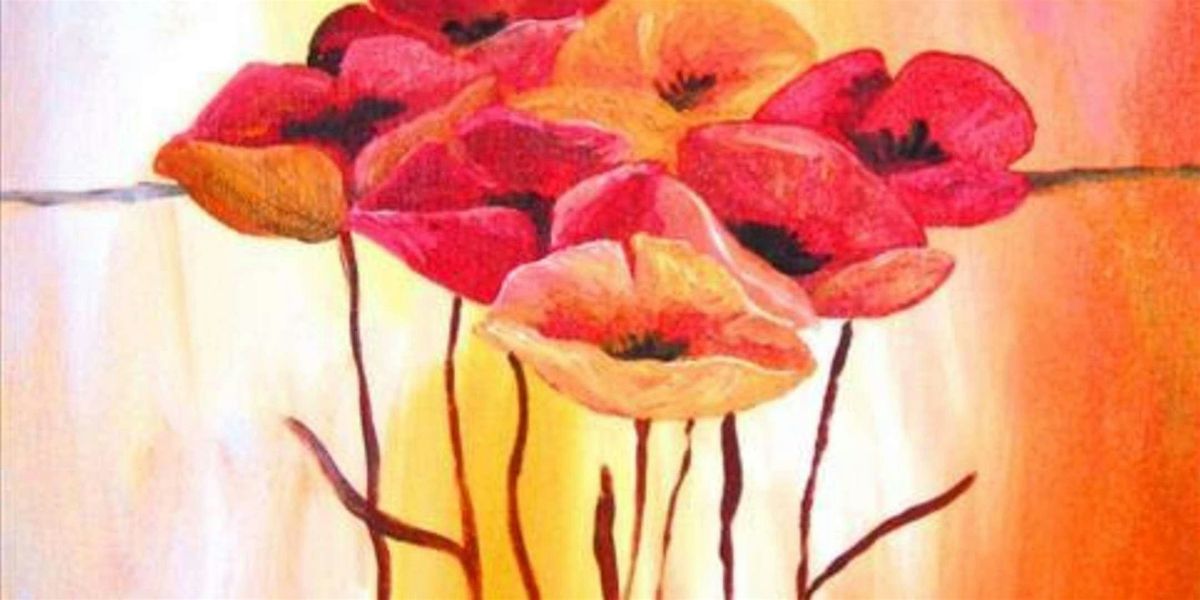 Courtney's Poppies - Paint and Sip by Classpop!\u2122