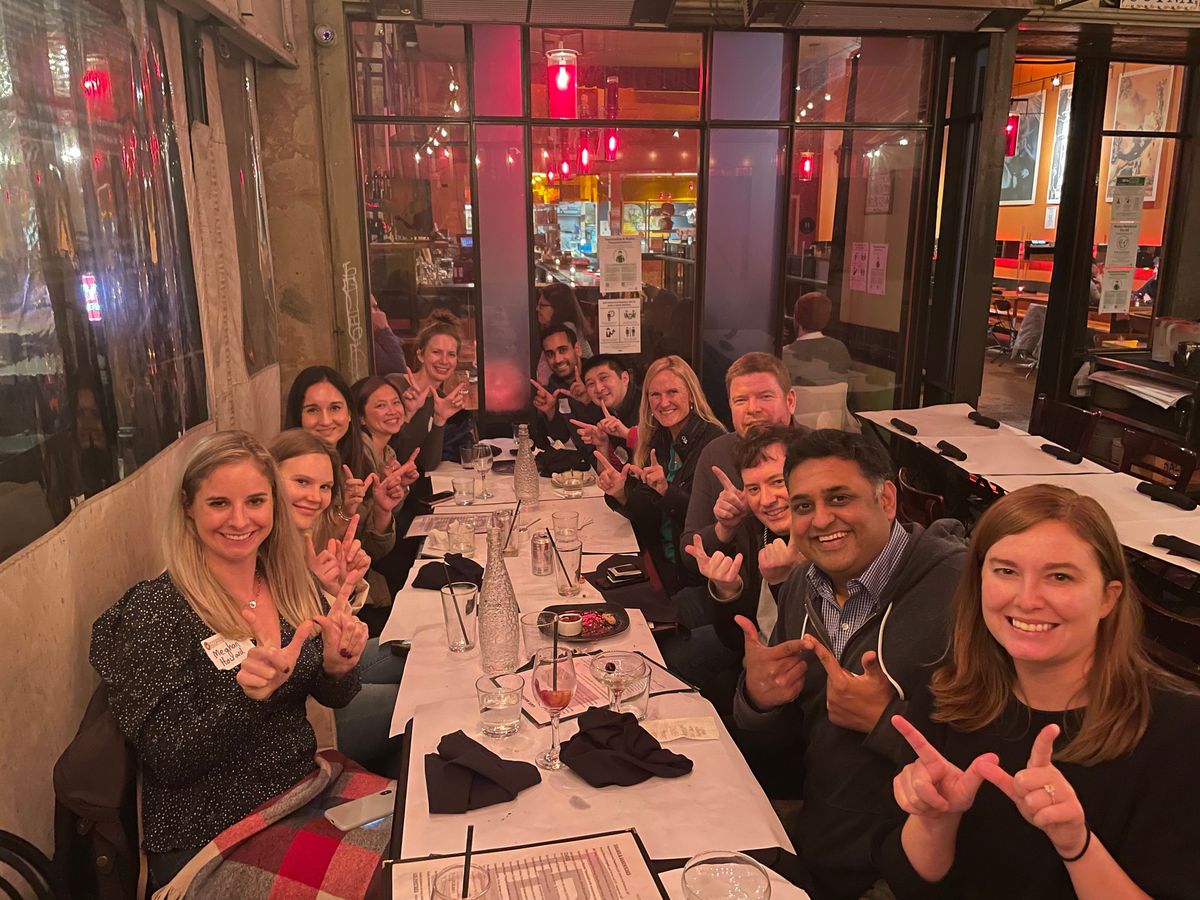 Dinner with 10 Badgers - San Francisco