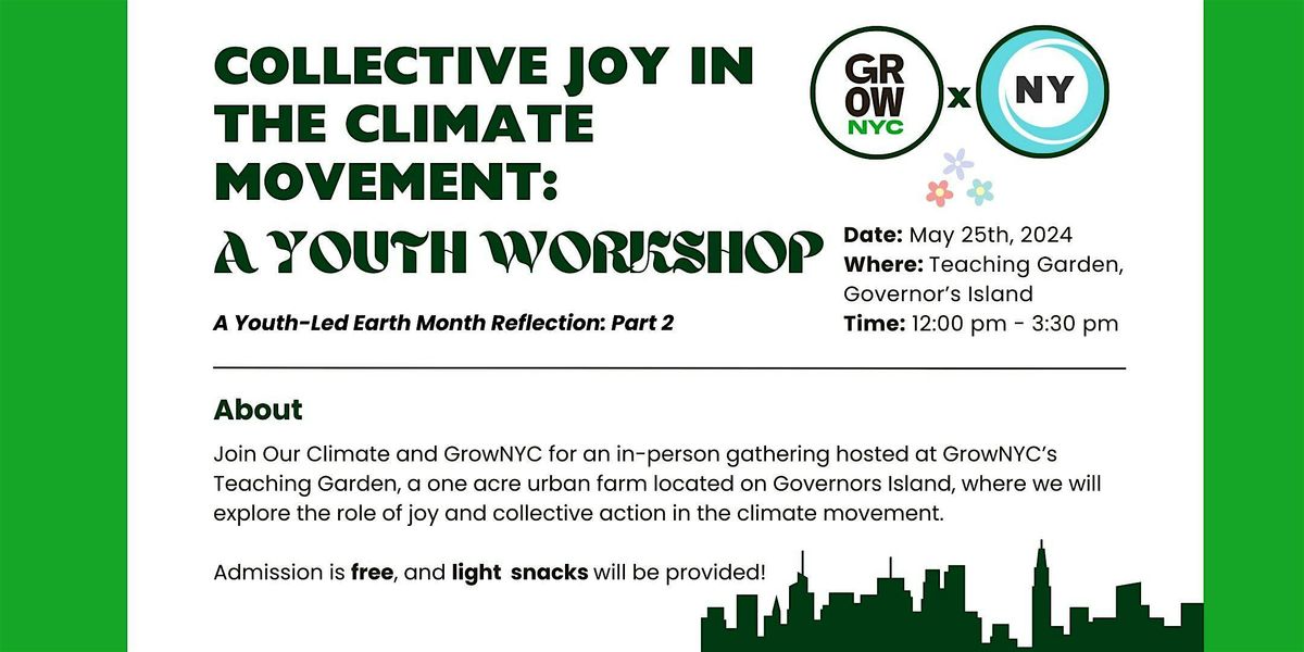 Collective Joy in the Climate Movement: A Youth Workshop
