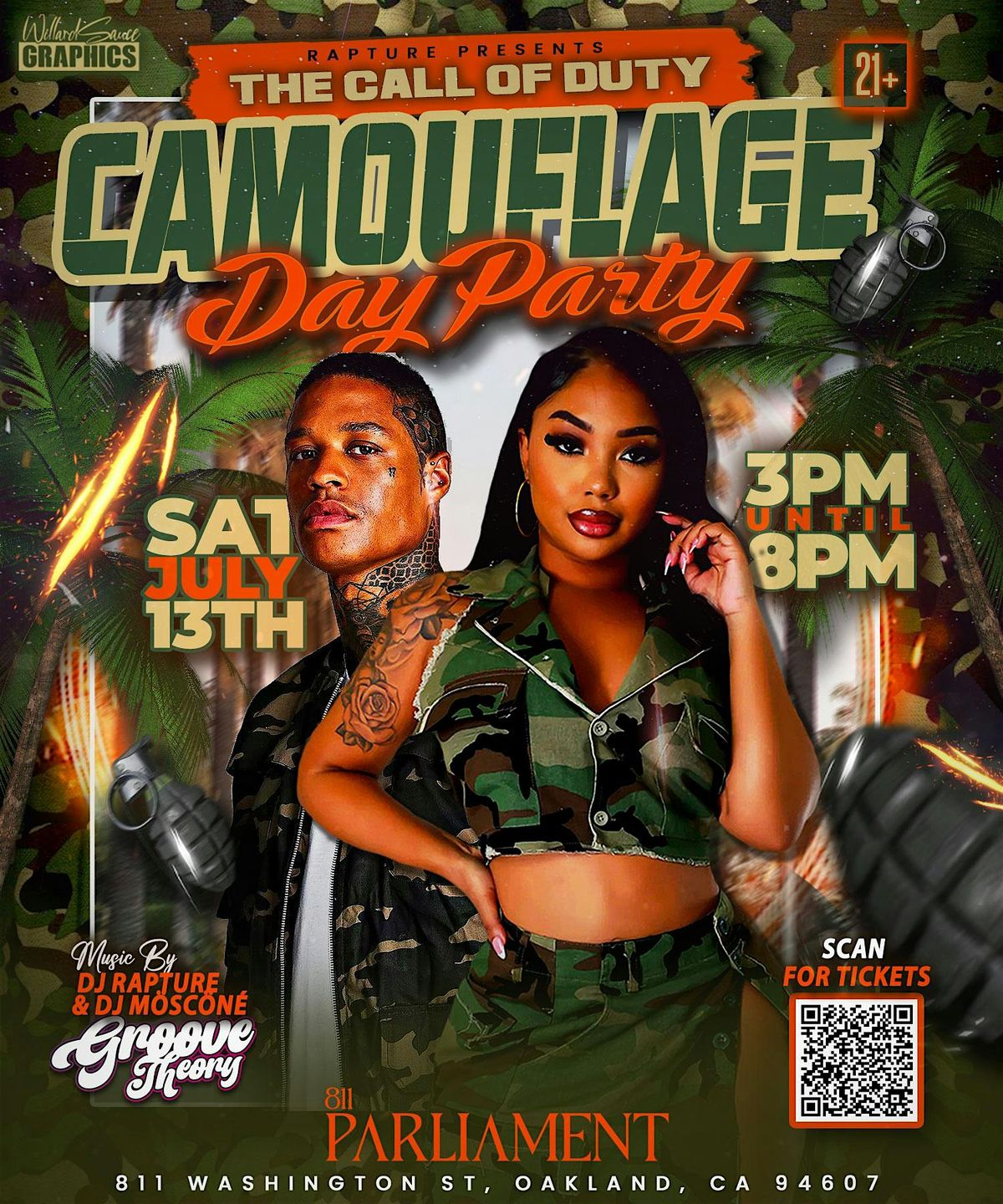 Groove Theory Bay Area  - The Call of Duty Camouflage Day Party