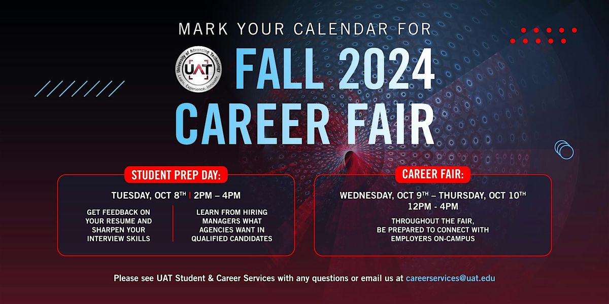 UAT Fall 2024 Student Prep & Career Fair