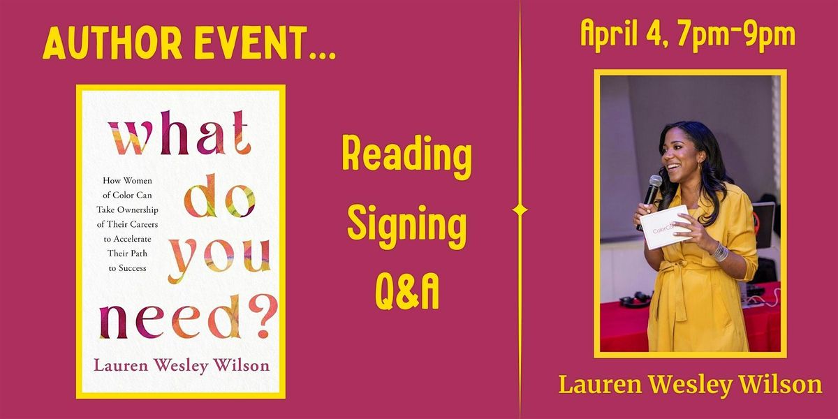 Author Event: Lauren Wesley Wilson
