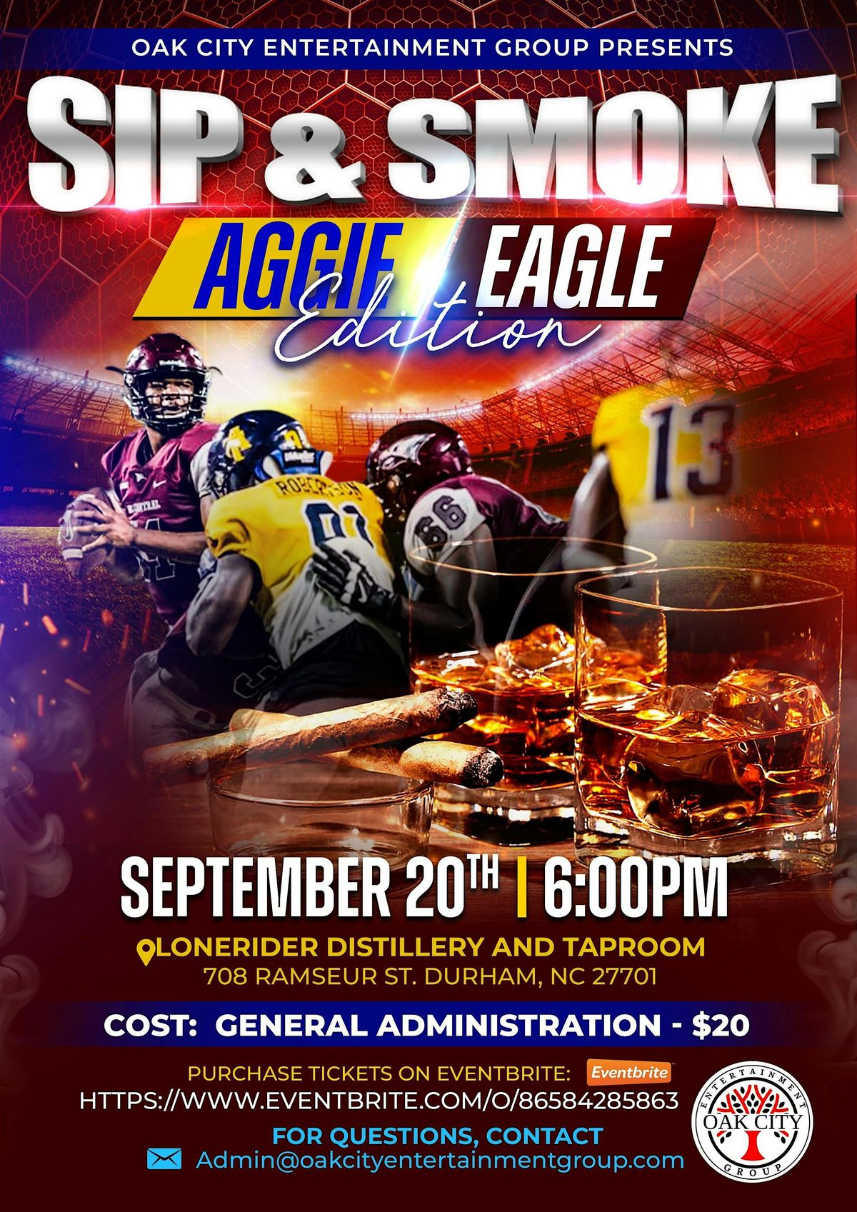 SIP & SMOKE: Aggie\/Eagle Edition