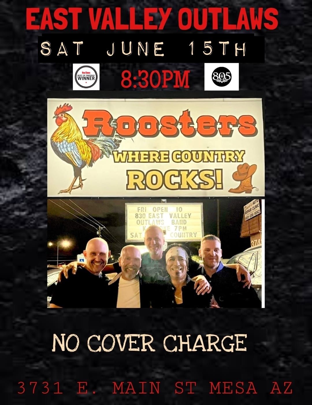 EAST VALLEY OUTLAWS BAND @ ROOSTERS 