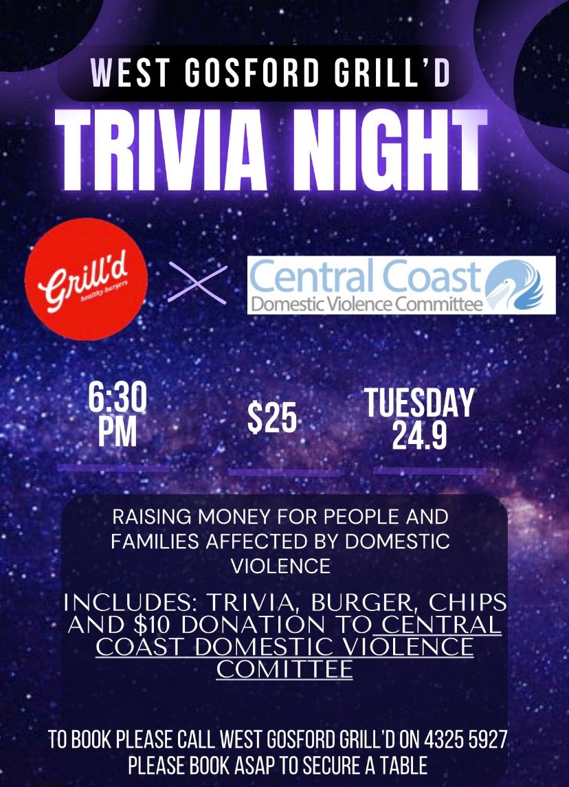 Trivia Night at Grill\u2019d West Gosford