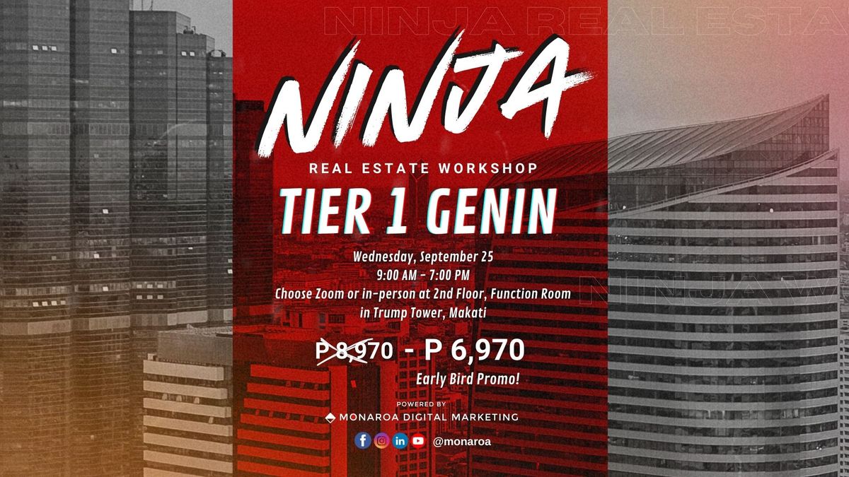 Ninja Real Estate Workshop Tier 1 Genin