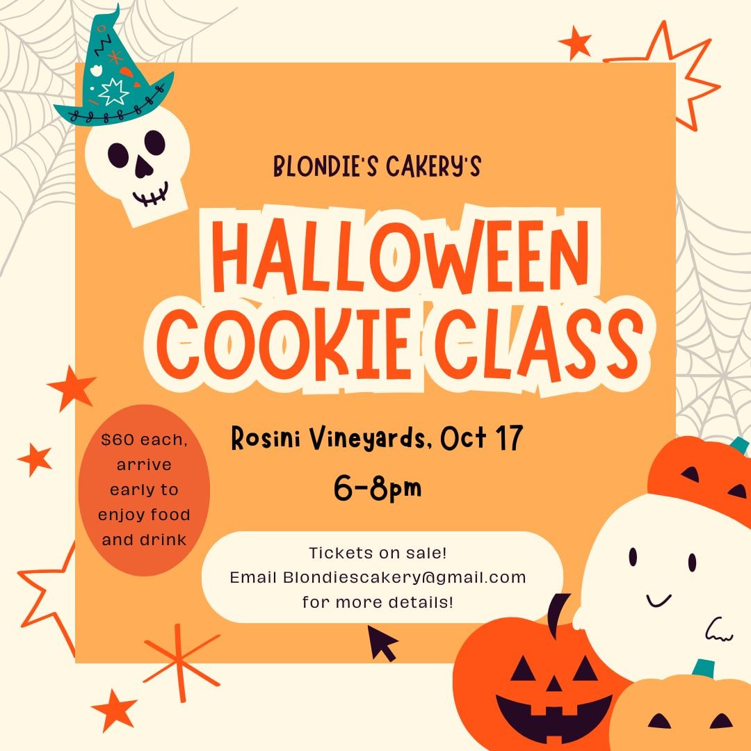 Blondie's Cakery Presents Halloween Cookie Class