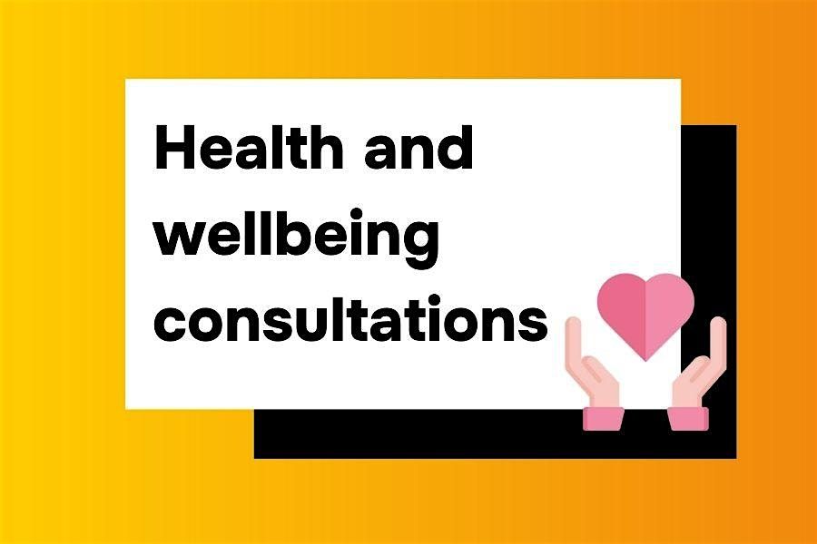 Health and wellbeing consultations with Pete Tate