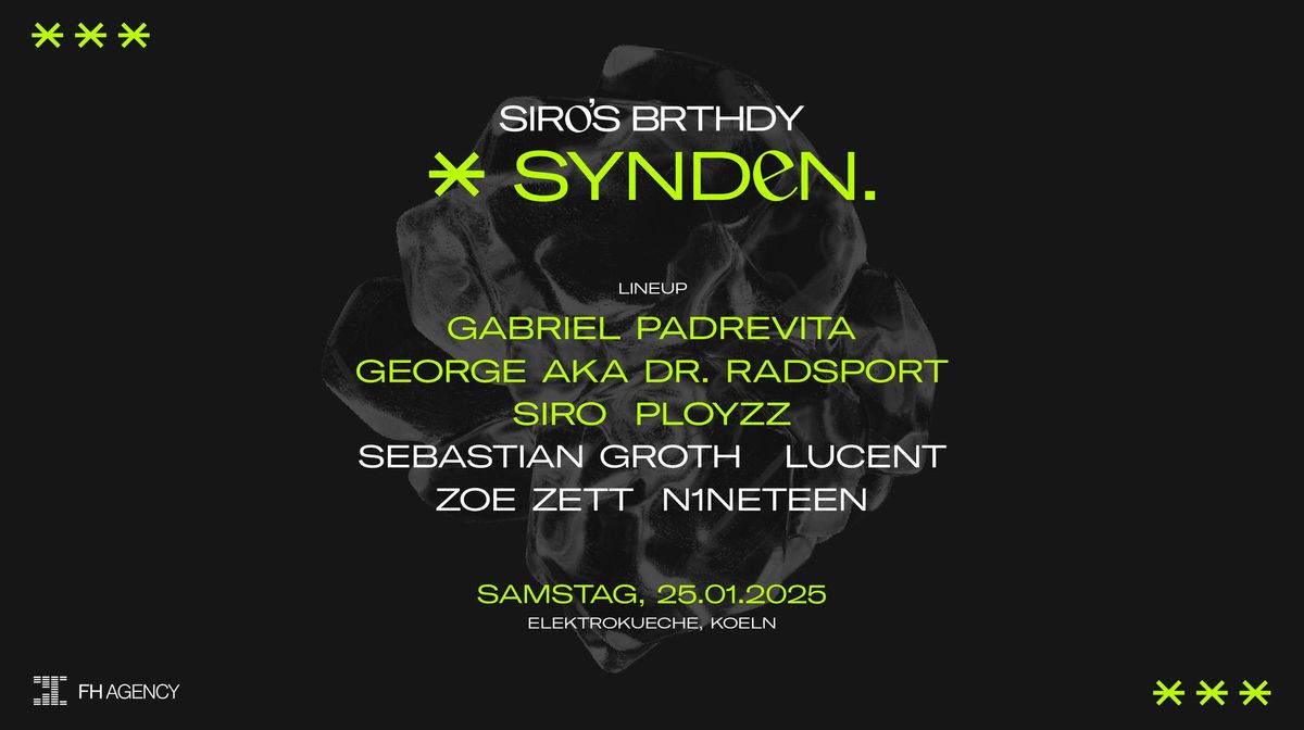 SYNDEN. @elektrok\u00fcche w\/ SIRO\u00b4s BDAY