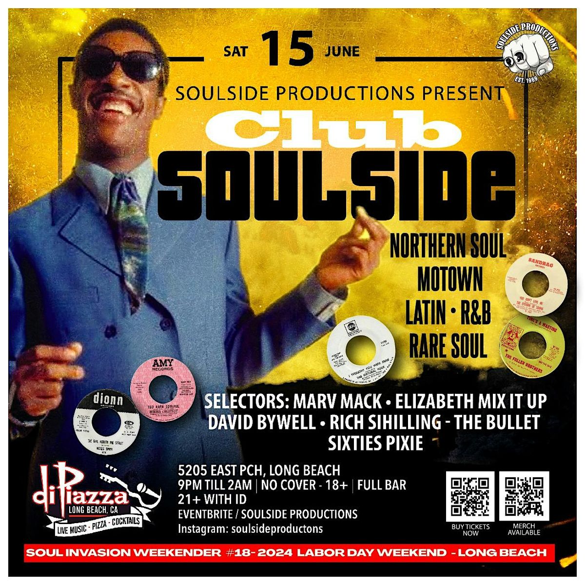CLUB SOULSIDE ( NO COVER ) SO' CAL DANCE PARTY