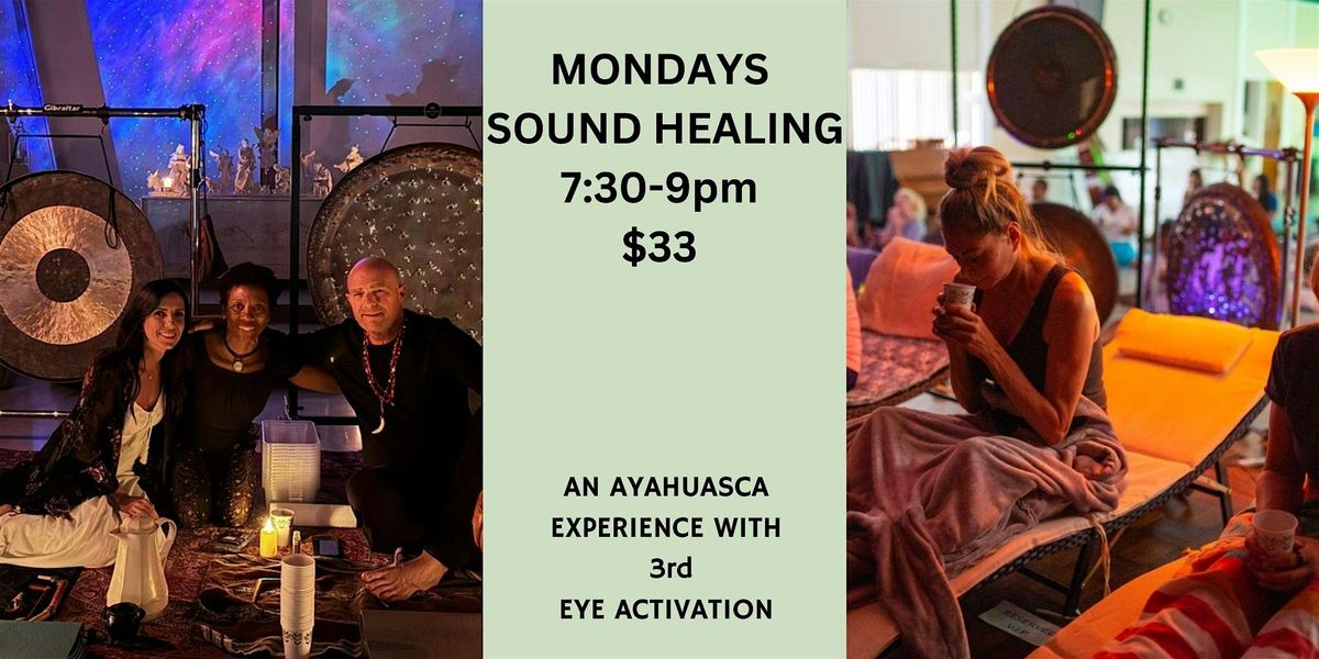 Mondays  Sound Healing. Reset Your Heart &  Nervous System 7:30pm