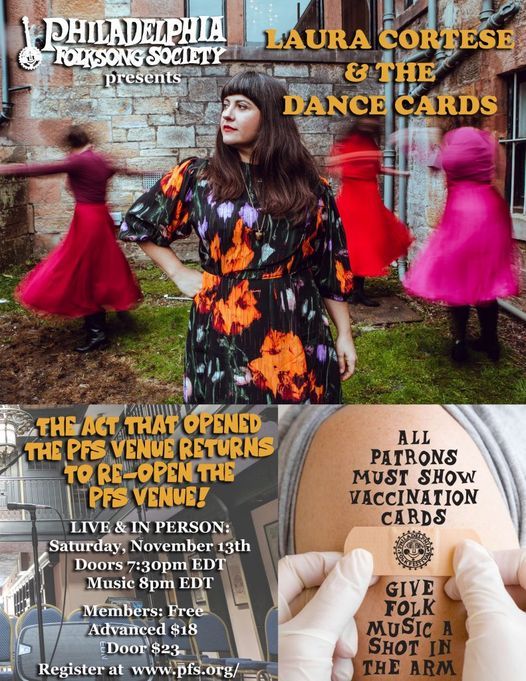 PFS Presents Laura Cortese & the Dance Cards IN PERSON!!!