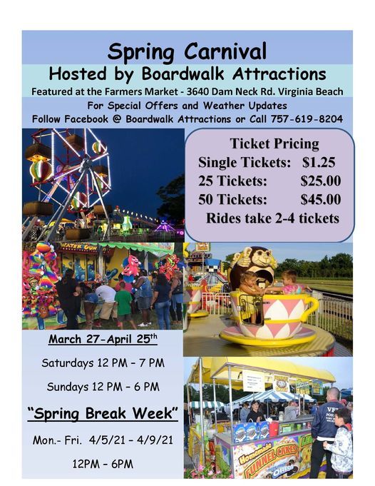 Spring Carnival- Boardwalk Attractions