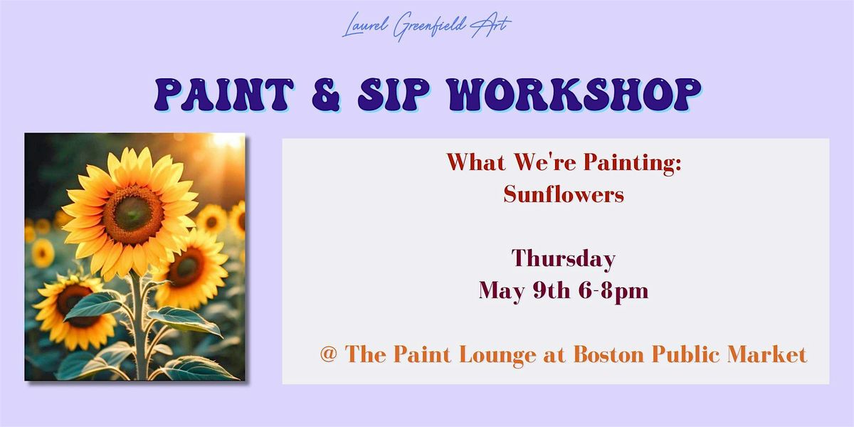 Paint & Sip: Painting Sunflowers