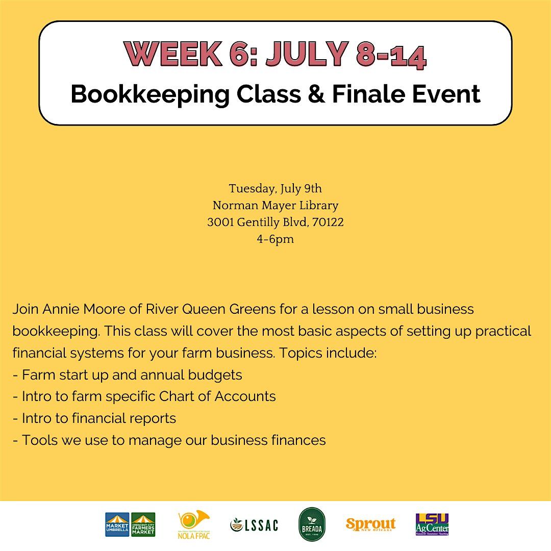 Don't Get Caught With Your Plants Down: Farm Bookkeeping Class