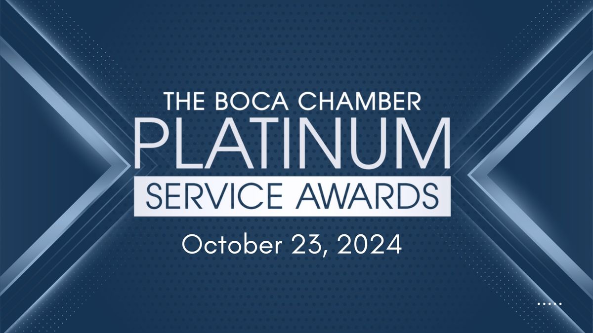 The Boca Raton Chamber Platinum Service Awards Luncheon