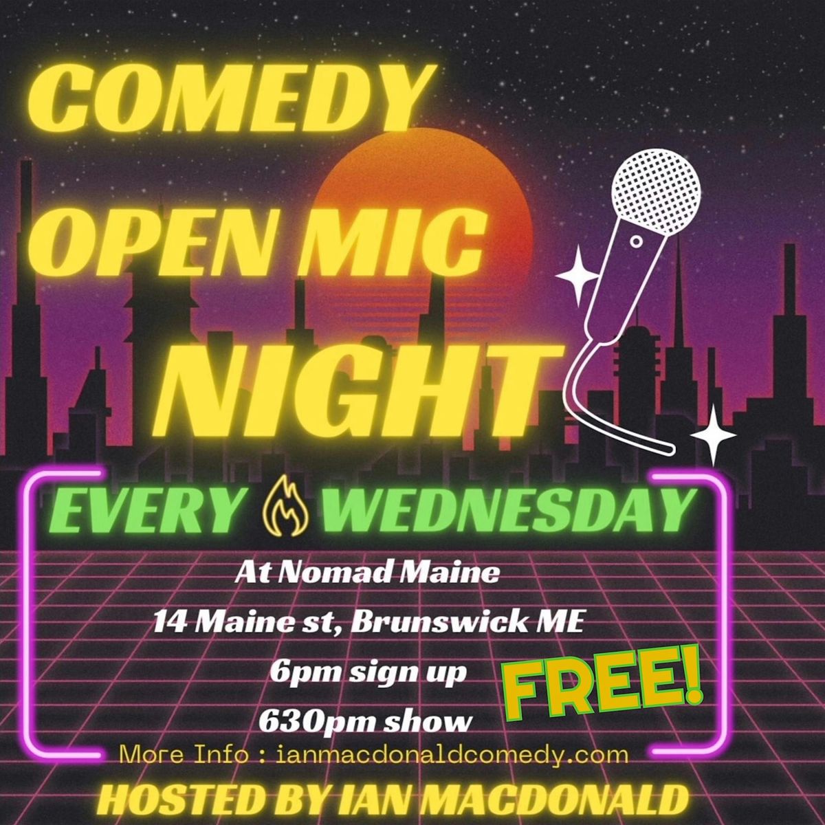 Nomad Laughs Comedy Open Mic