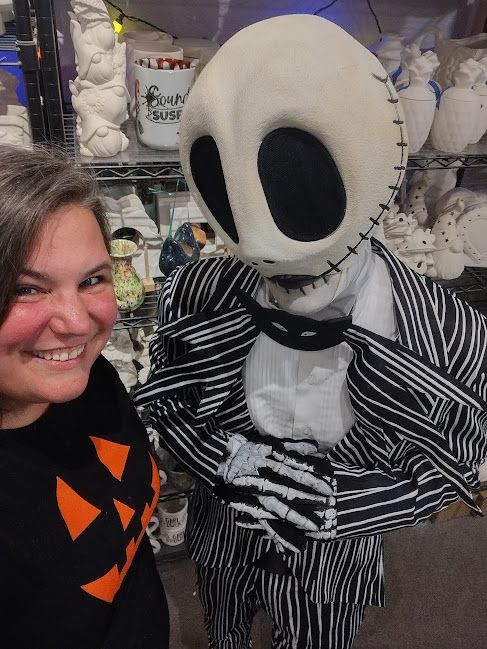 Jack and Sally Meet and Paint at Kiln Creations