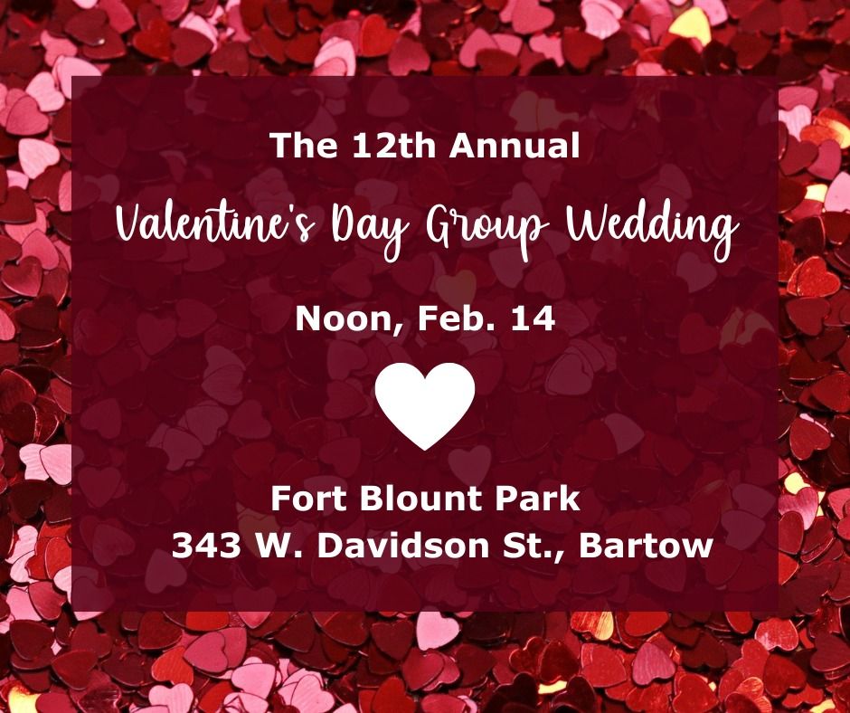 12th annual Valentine\u2019s Day Group Wedding 