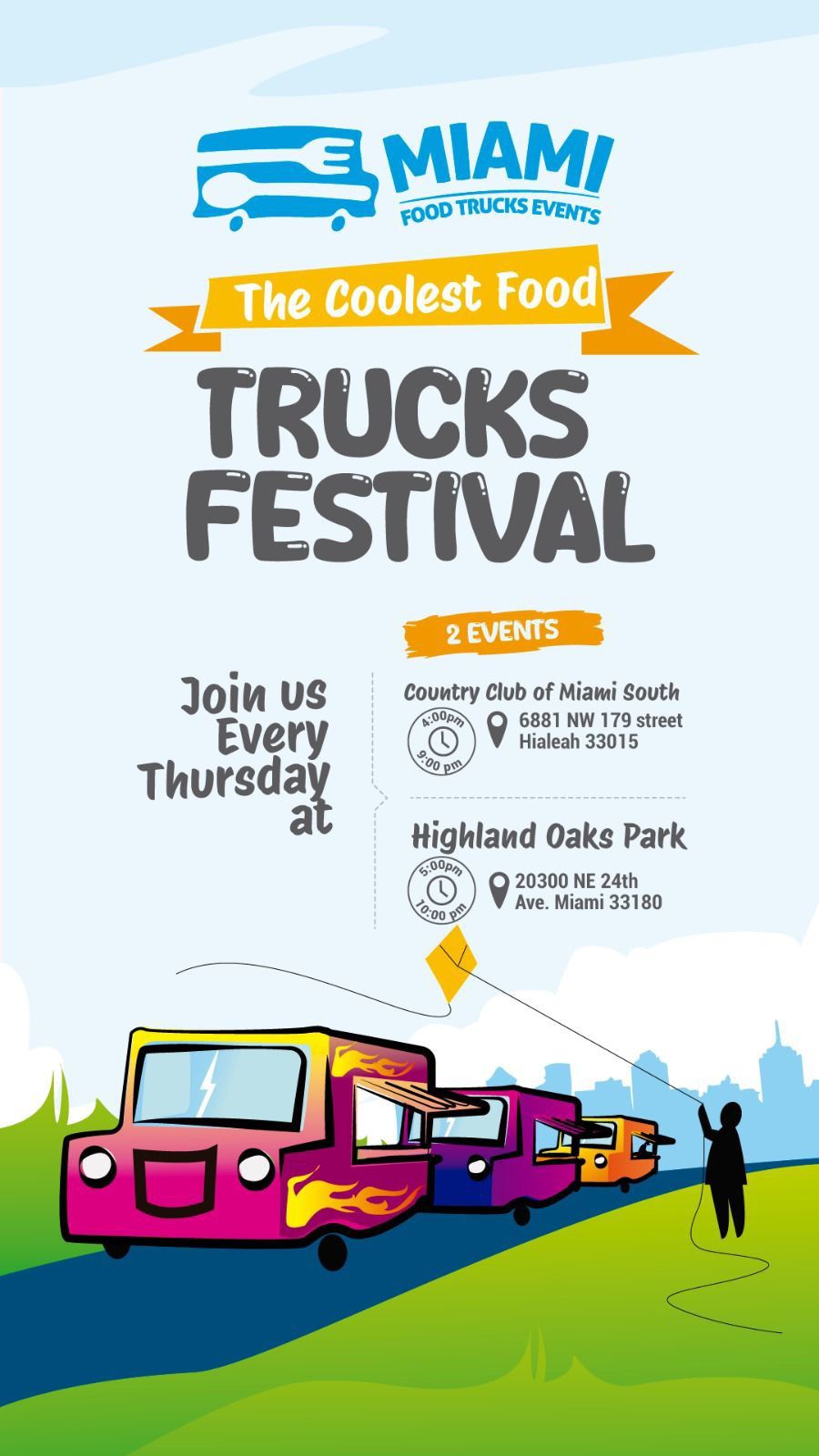 Food Trucks Thursdays Highland Oaks Park