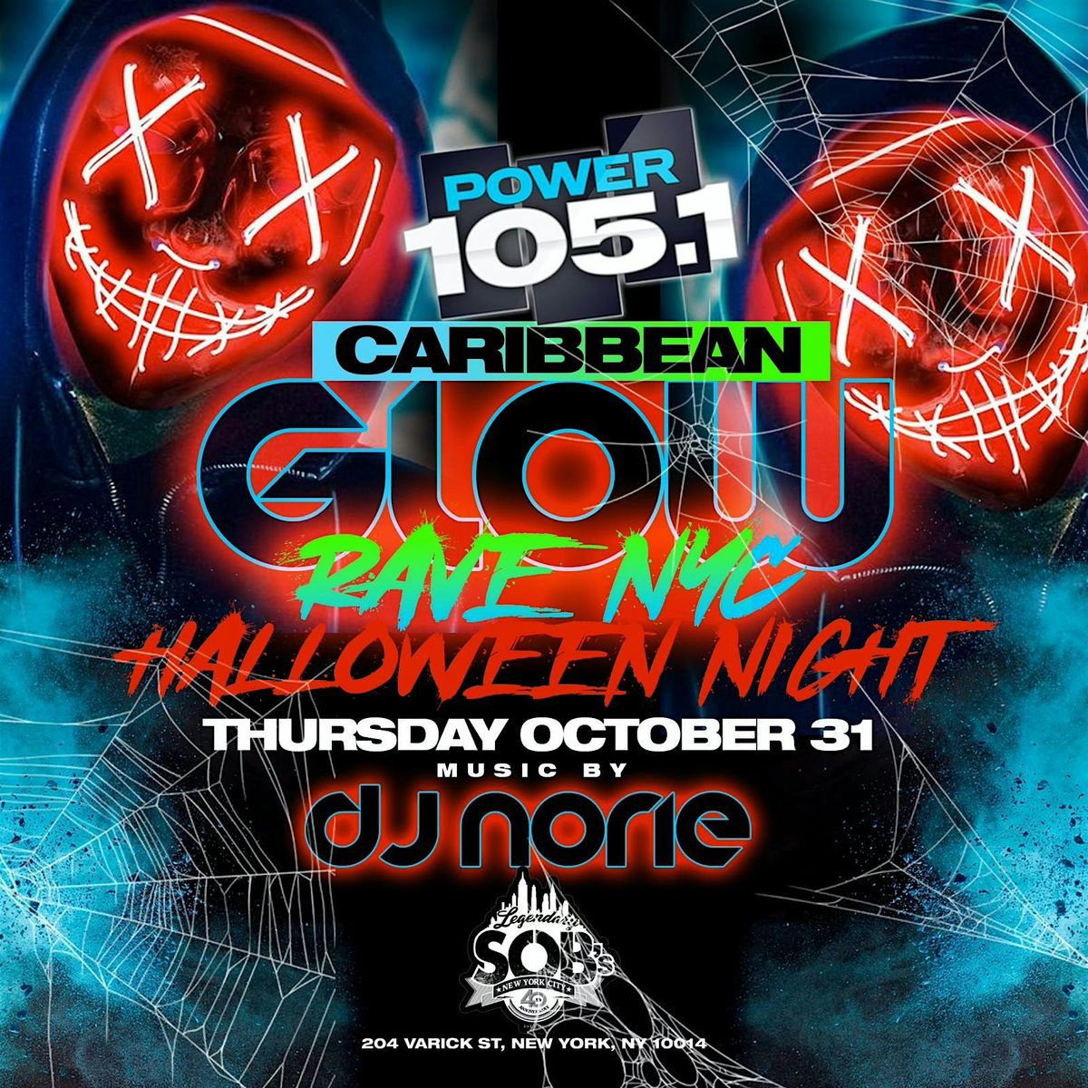 GLOW RAVE NYC Halloween Night @SOB