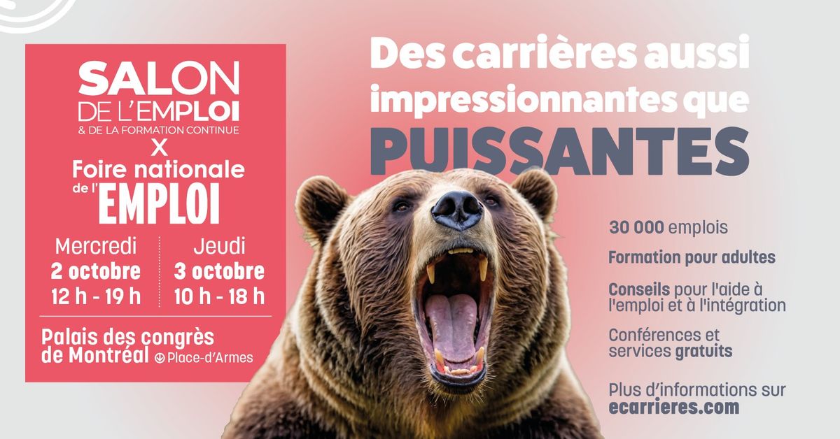 Salon de l\u2019emploi et de la formation continue x Foire Nationale de l\u2019emploi