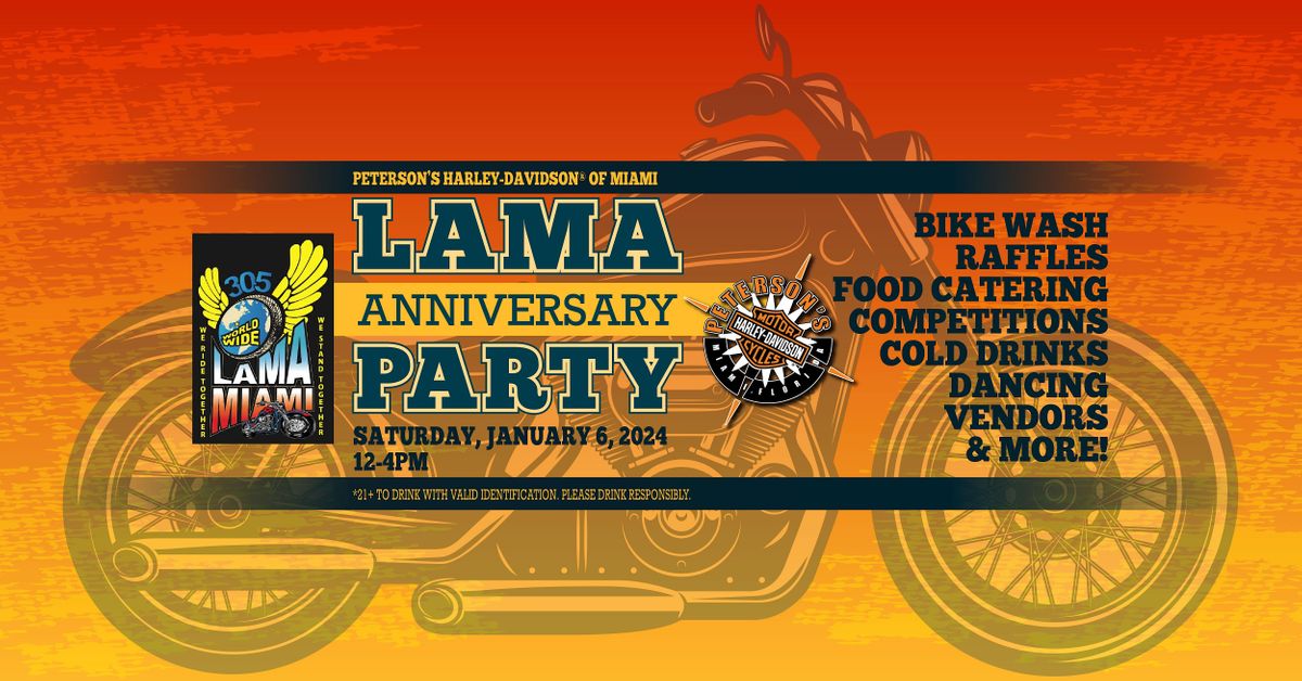 Latin American Motorcycle Association Anniversary Party @ Miami Store