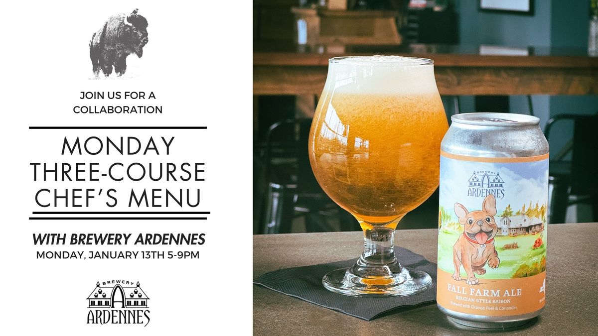 Monday Chef's Menu with Brewery Ardennes